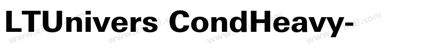 LTUnivers CondHeavy字体转换